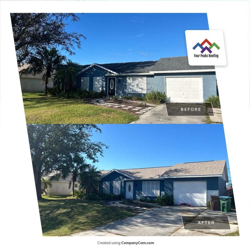 Owens Corning Duration Designer shingle roof before/after