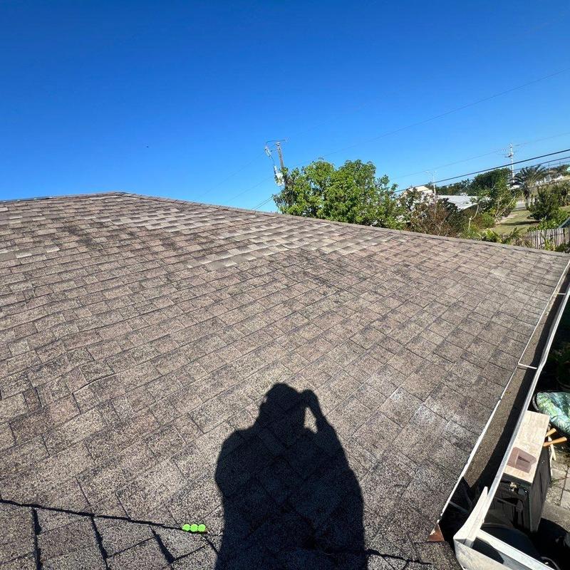 Shingle roof with wear and damage in Cape Coral FL