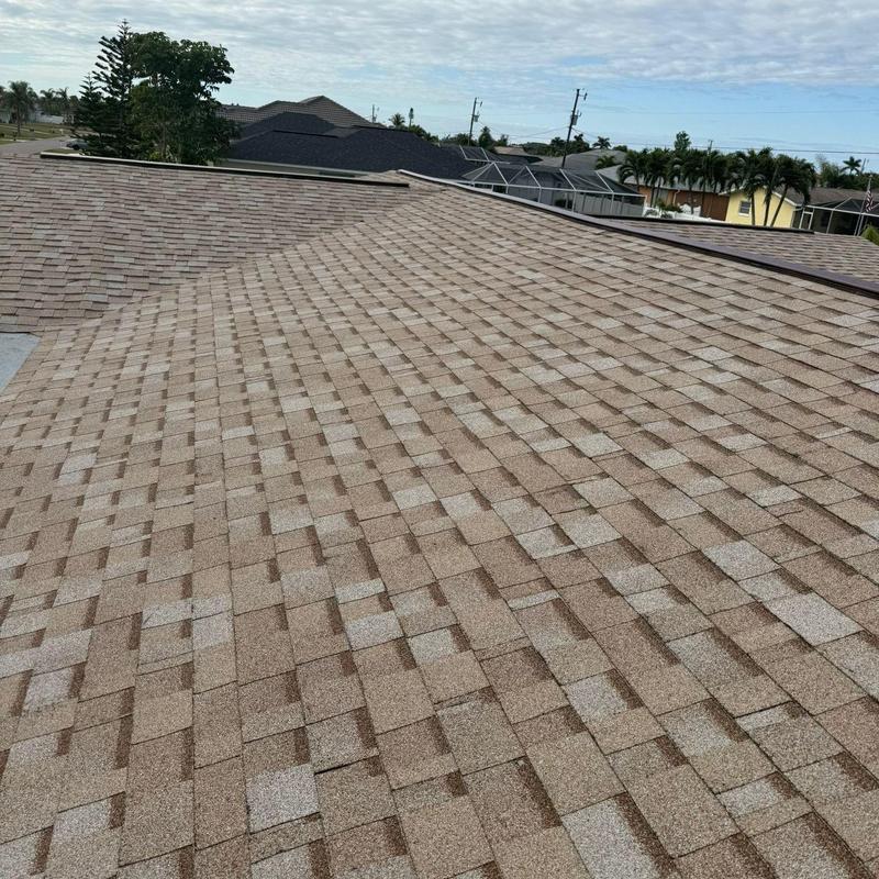 Owens Corning Duration shingle roof installation Cape Coral