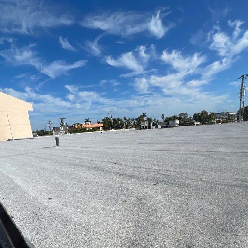 Polyglass modified bitumen flat roof system installation