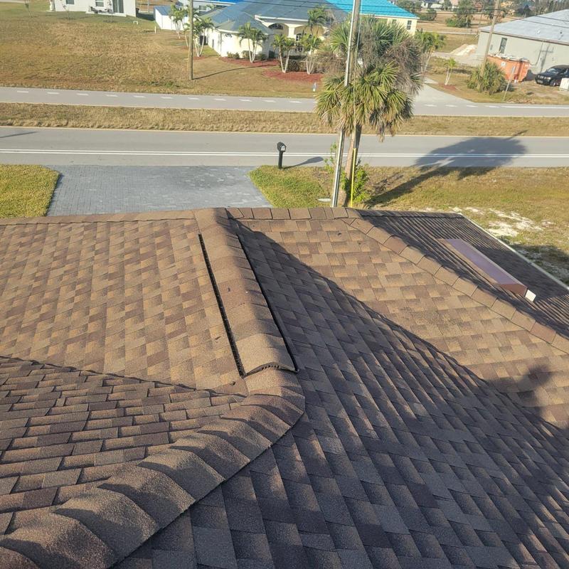 Shingle roof ridge and vent inspection in Cape Coral