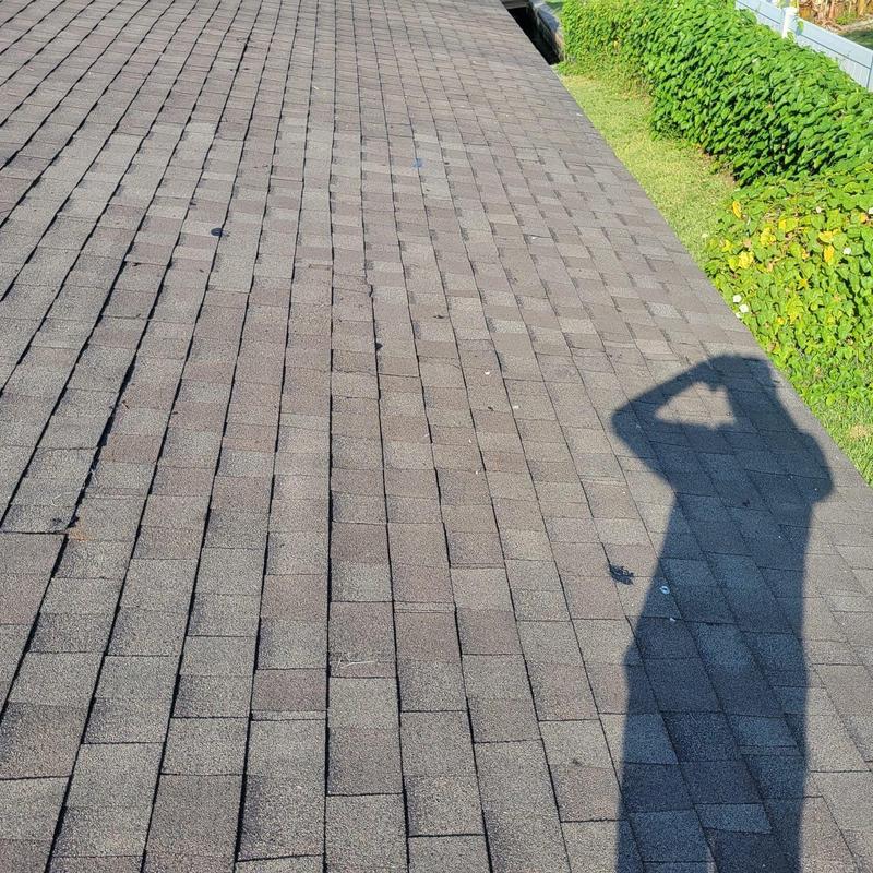 Asphalt shingle roof after leak repair in Cape Coral
