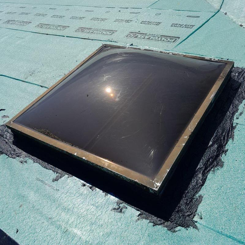 Skylight sealed with roofing underlayment membrane