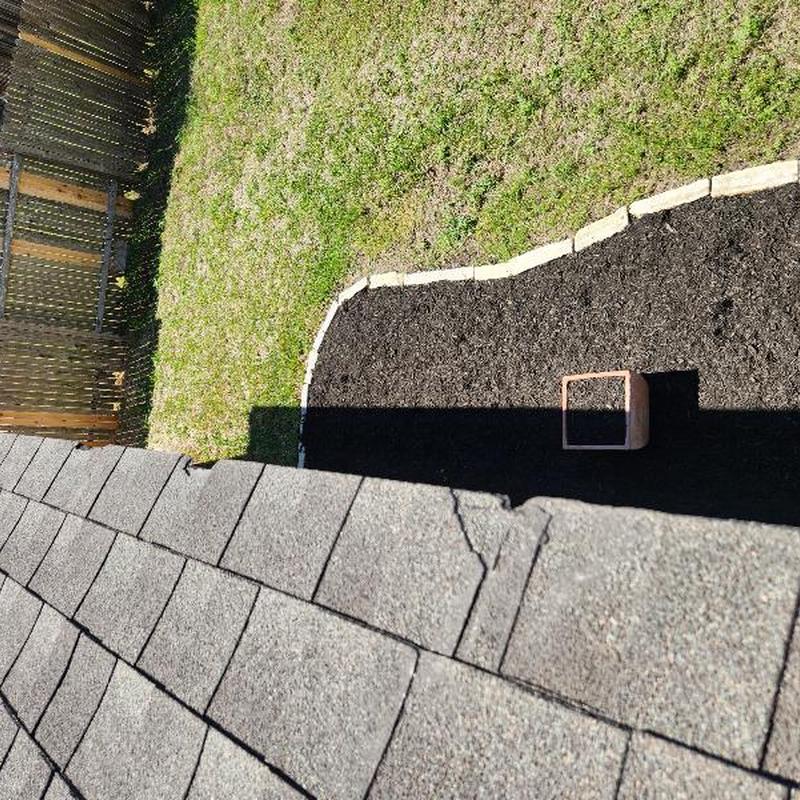 25 yr GAF weather gray shingles on hip roof