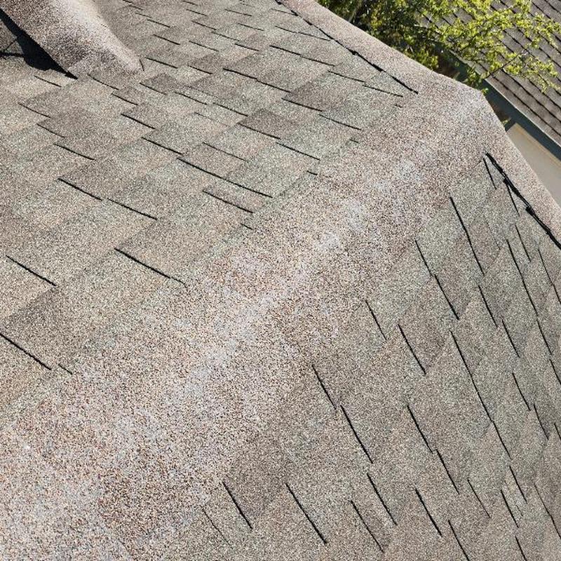 25-year GAF weather gray hip shingles installation