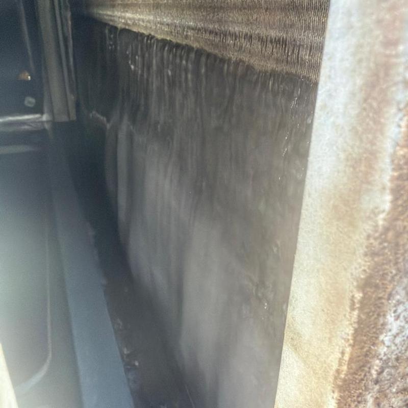 Commercial HVAC evaporator coil leaking water inside unit Commercial HVAC evaporator coil leaking water inside unit