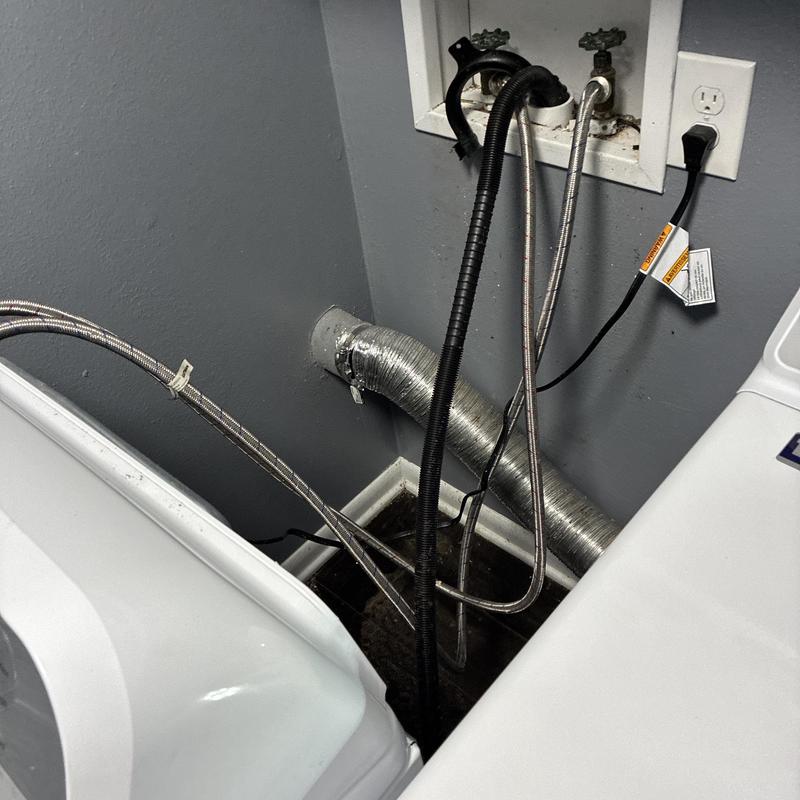 Washing machine drain hoses and valves installation