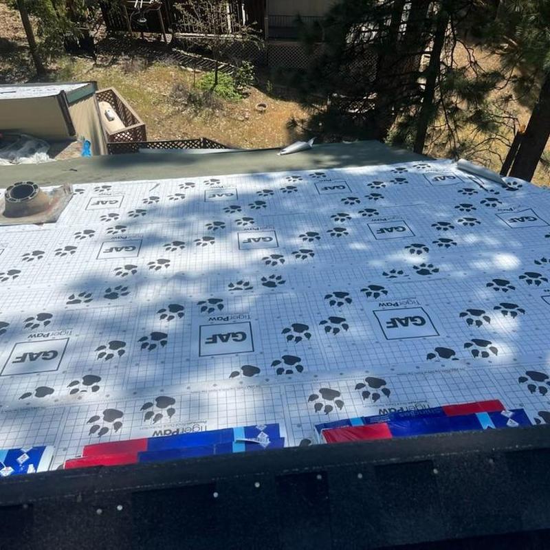 Asphalt shingle roof underlayment installation with GAF wrap