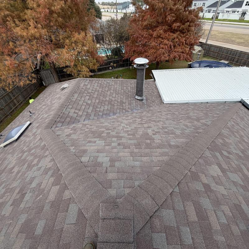 Owens Corning teak architectural shingle roof installation