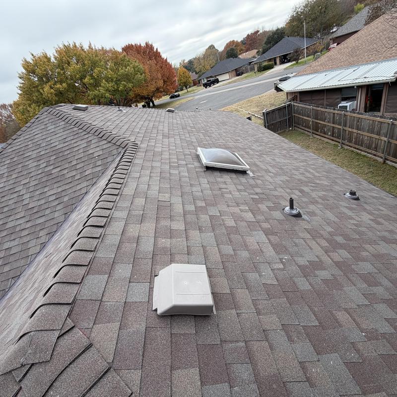 Owens Corning teak architectural shingle roof installation