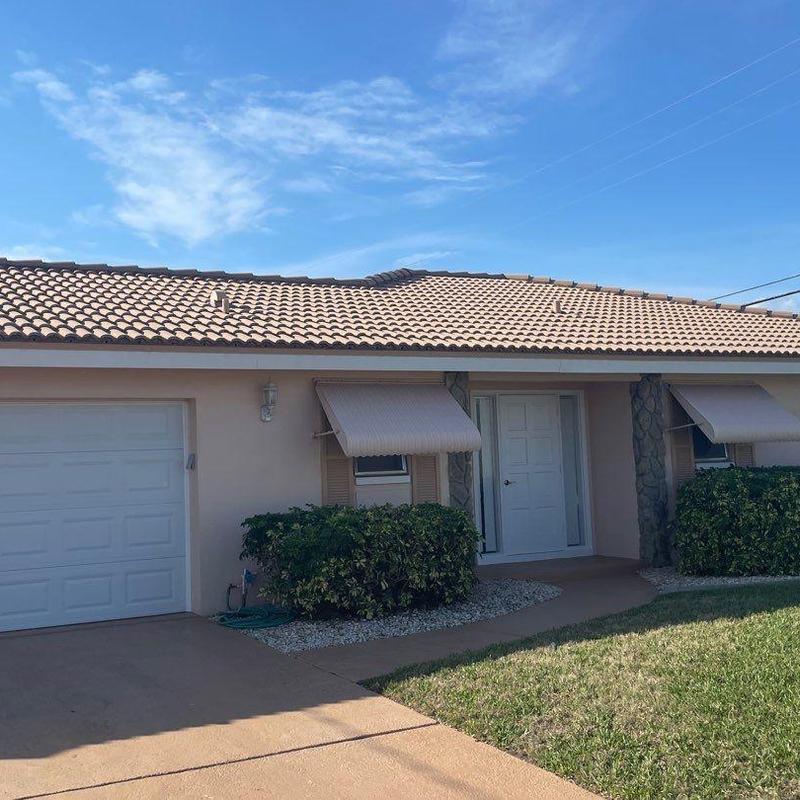 Concrete tile roof with aging underlayment in Cape Coral