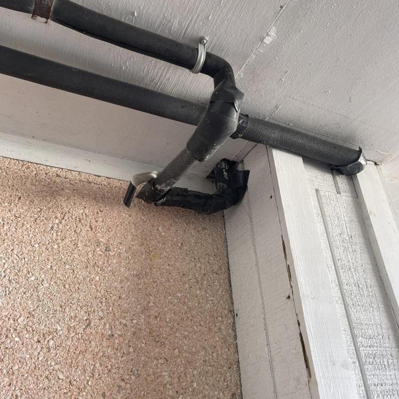 Half-inch CPVC water line with insulated fittings