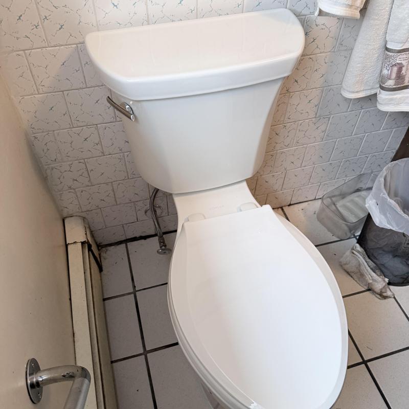 Kohler toilet installation with new water valve Kohler toilet installation with new water valve