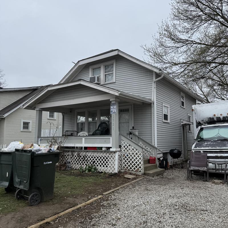 Roof and gutter storm damage inspection on house Roof and gutter storm damage inspection on house