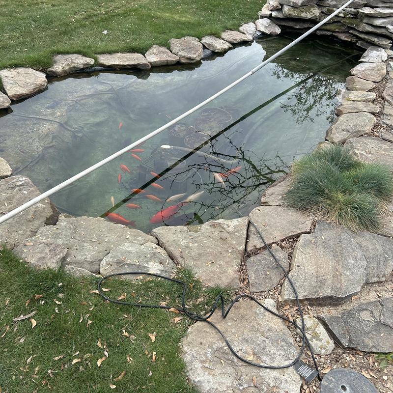 Pond pump power tie-in with outdoor wiring in Meridian