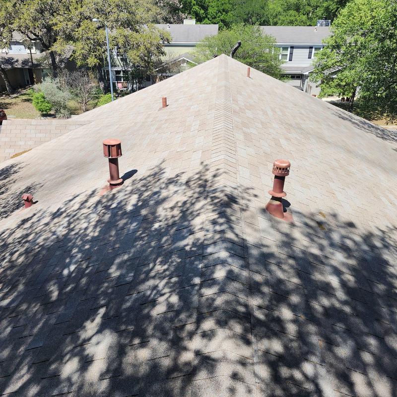 GAF Golden Cedar shingle roof inspection on residential home GAF Golden Cedar shingle roof inspection on residential home