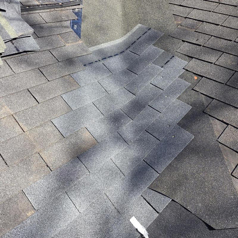 Roof valley asphalt shingles installation and repair