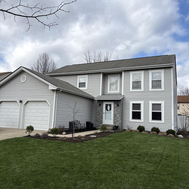 Asphalt shingle roof with hail wind damage, Canal Winchester Asphalt shingle roof with hail wind damage, Canal Winchester