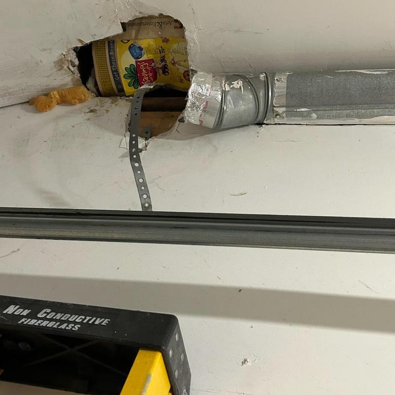 Dryer vent duct with secured adjustable fittings