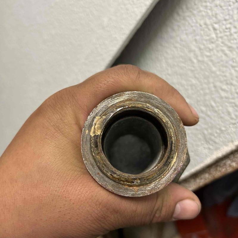 1.25 inch gate valve, close-up inside view