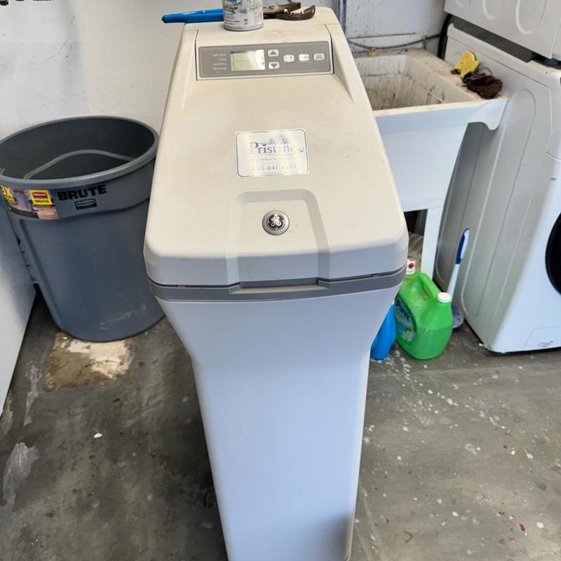 Water softener unit in laundry area, Florence AZ