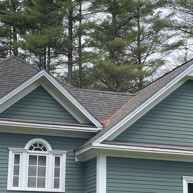 Asphalt shingle roofing on Vermont home with ventilation Asphalt shingle roofing on Vermont home with ventilation