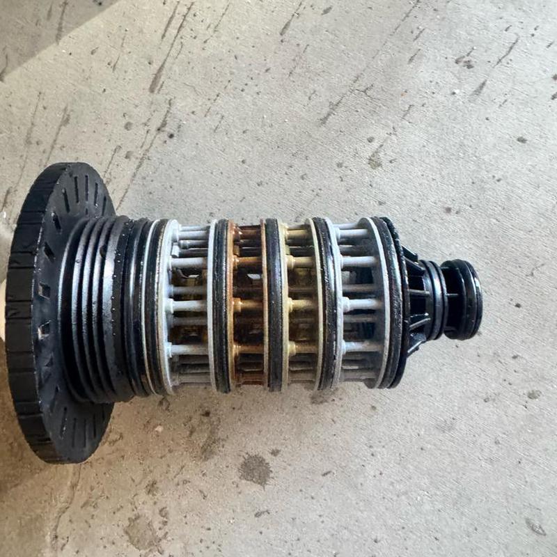 Water softener seal stack kit replacement part on floor