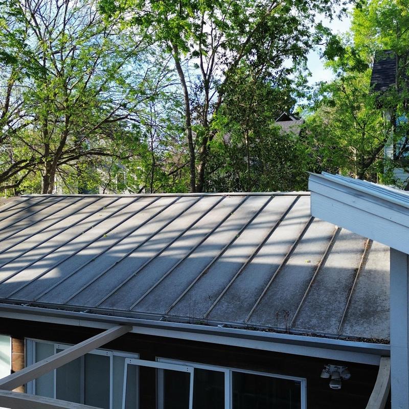 1.5 standing seam metal roof in good condition 1.5 standing seam metal roof in good condition
