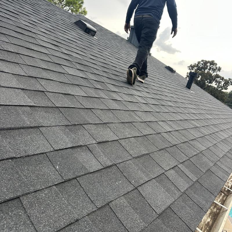 Onyx black Owens Corning architectural shingles on roof