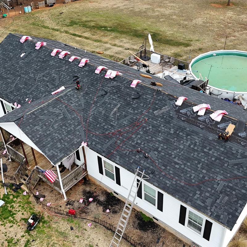 Owens Corning Oak Ridge shingle roof installation in Lexington
