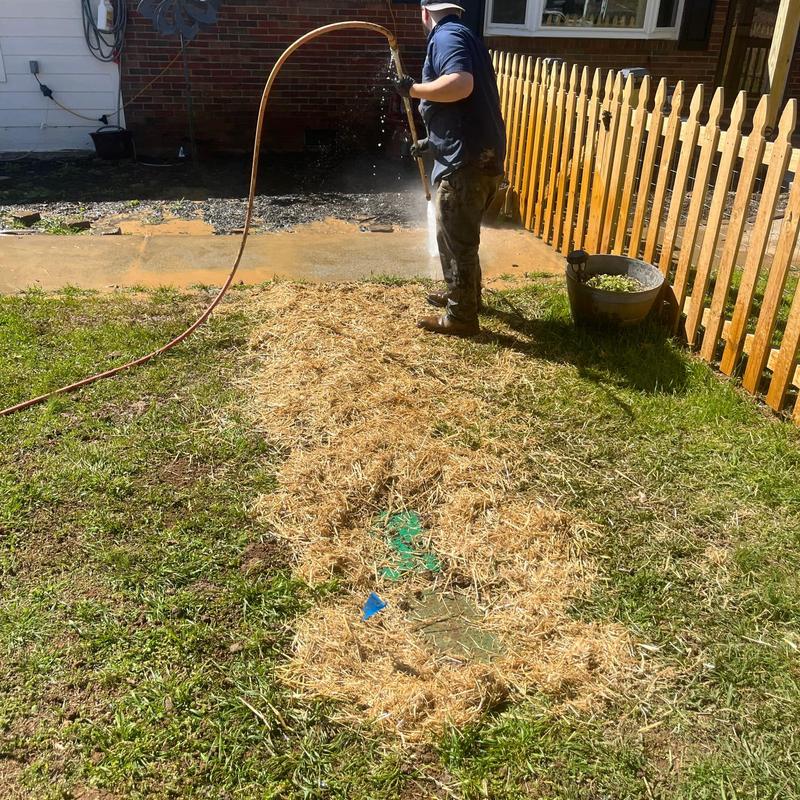Galvanized service line replacement site cleanup