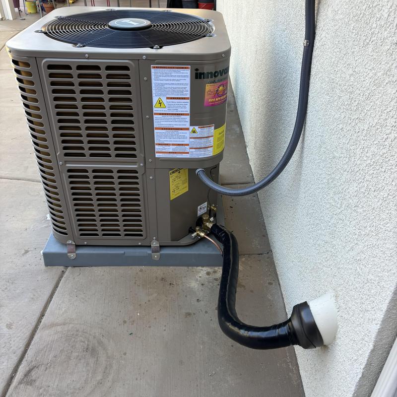 4 ton HVAC outdoor unit installation near wall