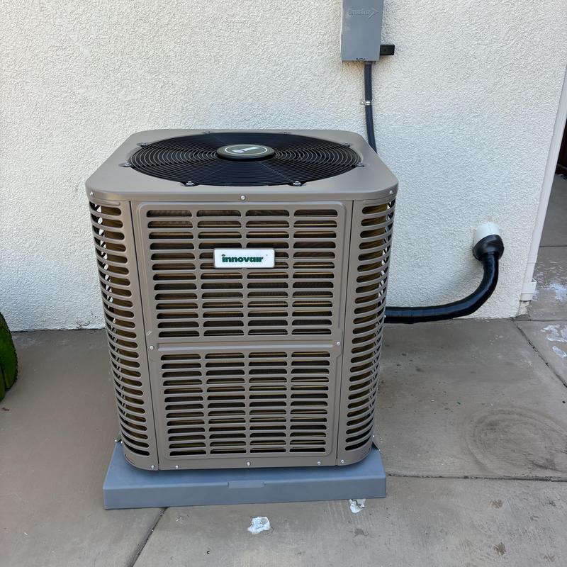 Innovair 4-ton air conditioner unit installed outdoors