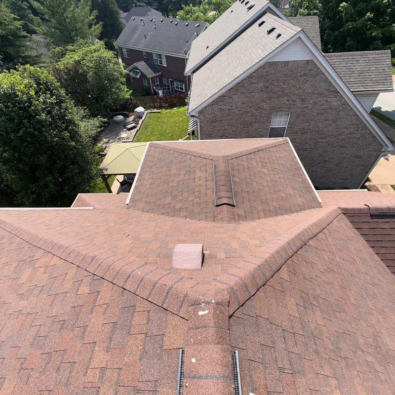 Roof shingles with hail and wind damage inspection