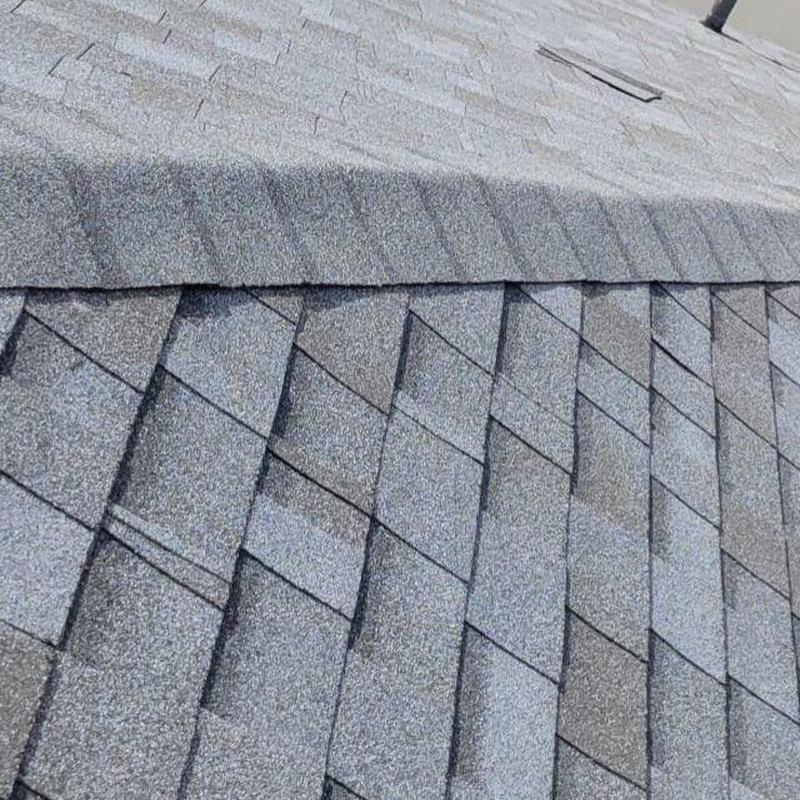 Shingle hip cap and roof valley fastened securely