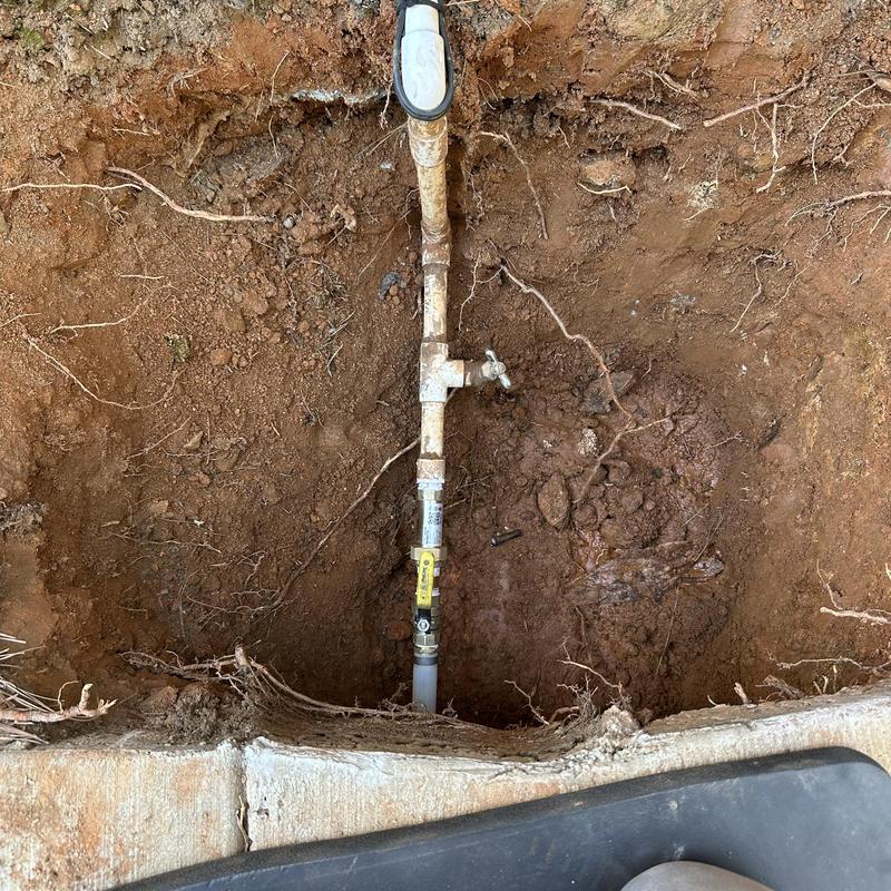 Pool pump shut-off valve and meter box replacement