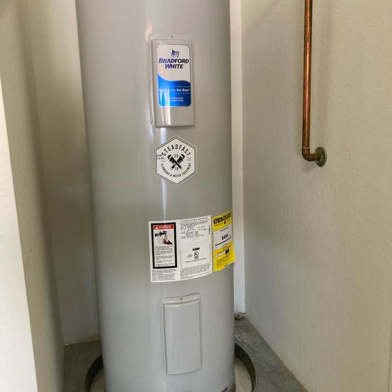 Bradford White electric water heater installation