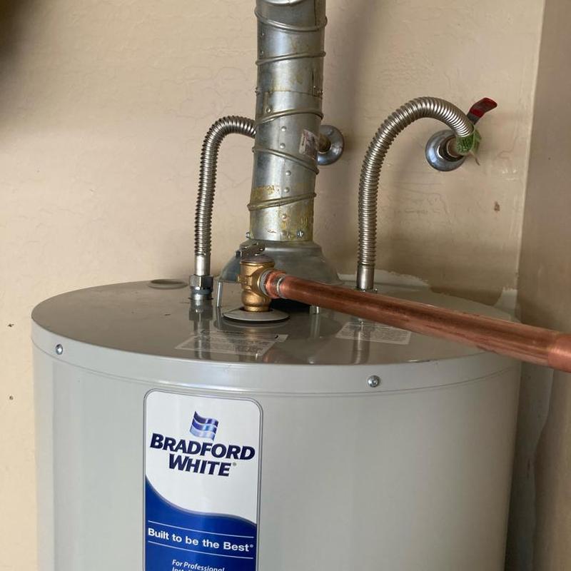 Bradford White 50-gal gas water heater installation