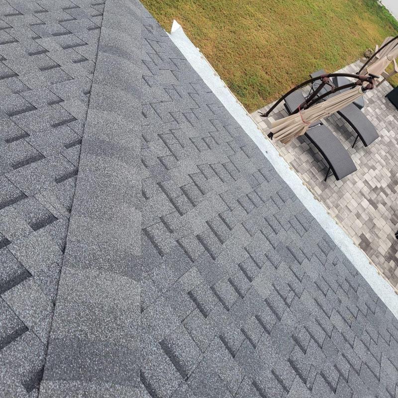 Shingle roof with replaced roof vents in Cape Coral