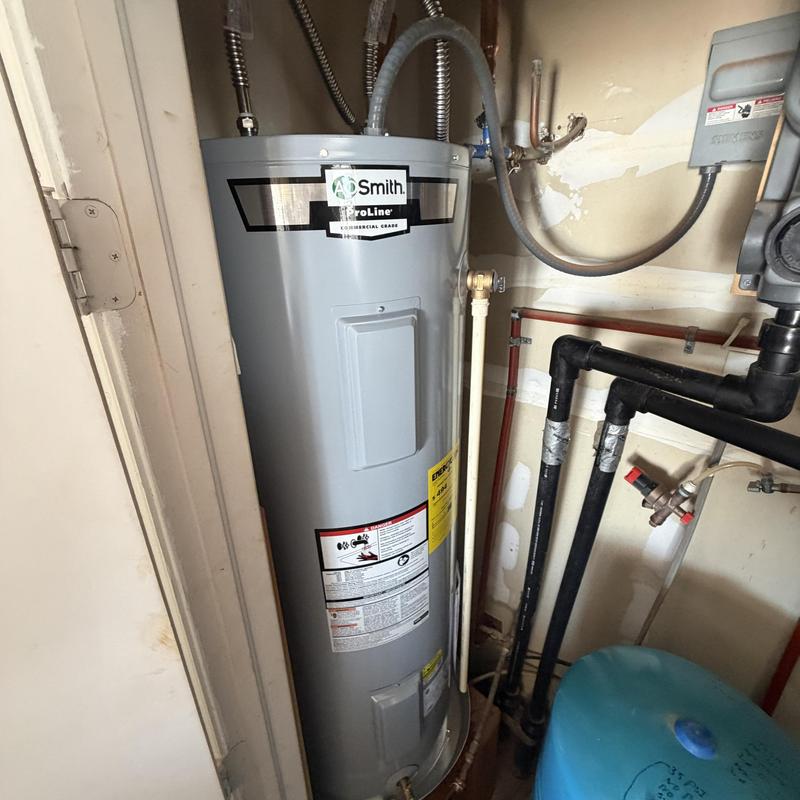 AO Smith electric water heater installation in Piedmont