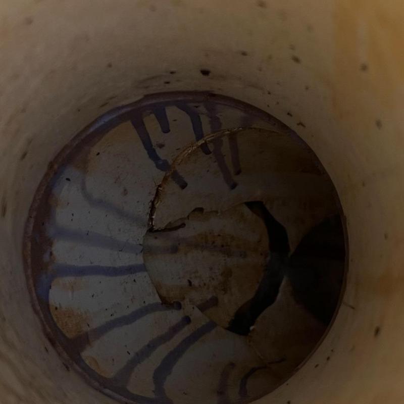 Sewer line clean out with breaks seen in inspection