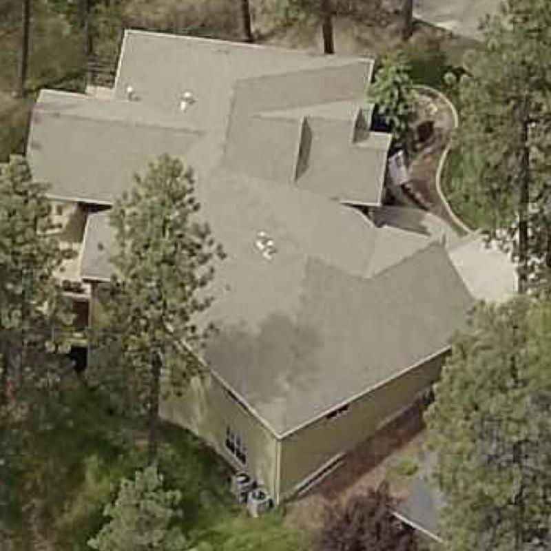 Asphalt shingle roof aerial inspection for estimate