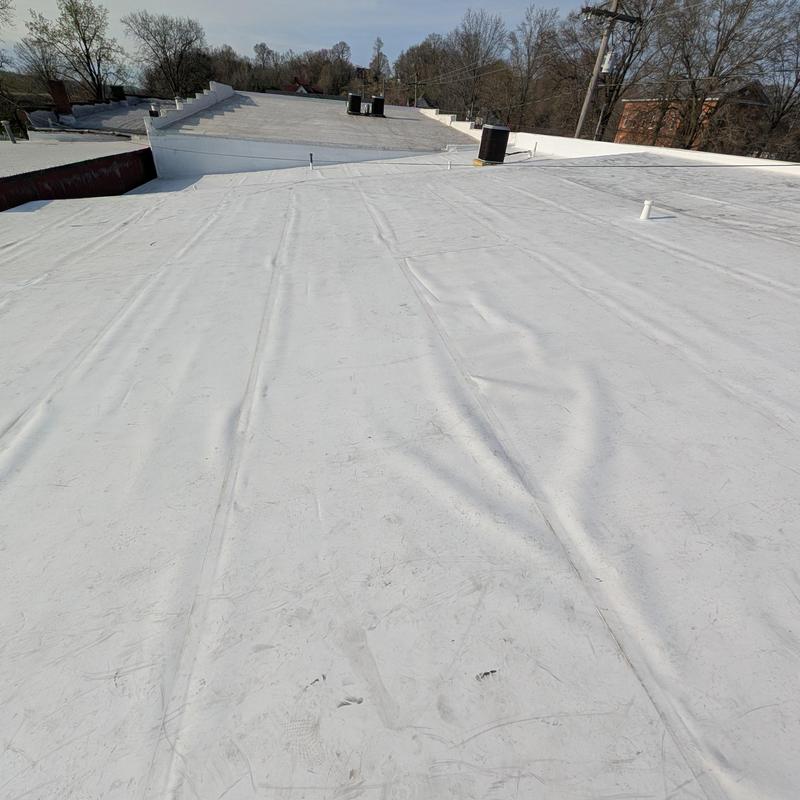 TPO Single Ply Roof Restoration system inspection