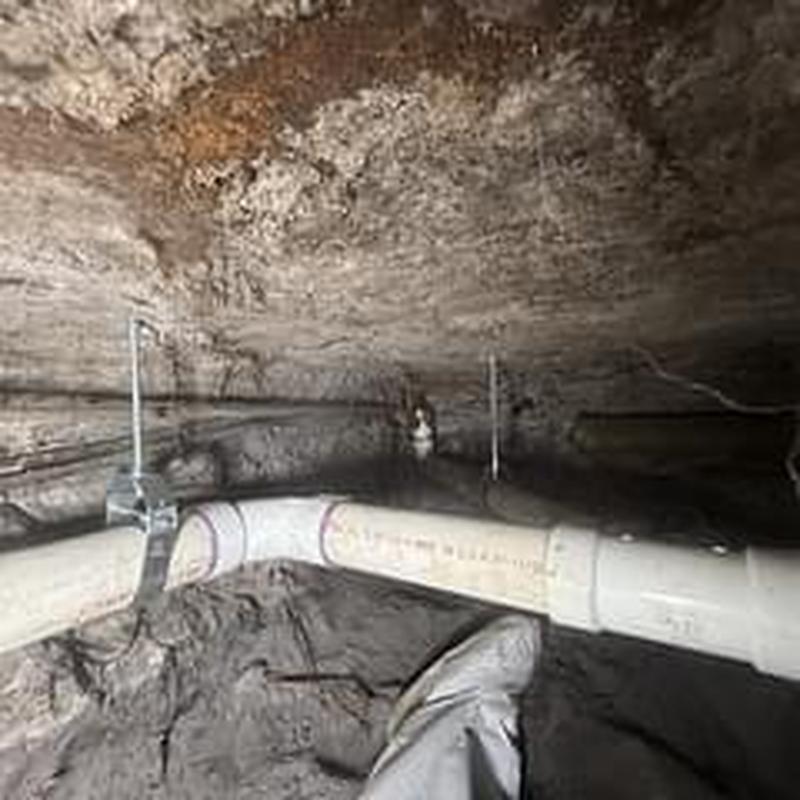 PVC sewer drainage pipe with stainless steel hangers