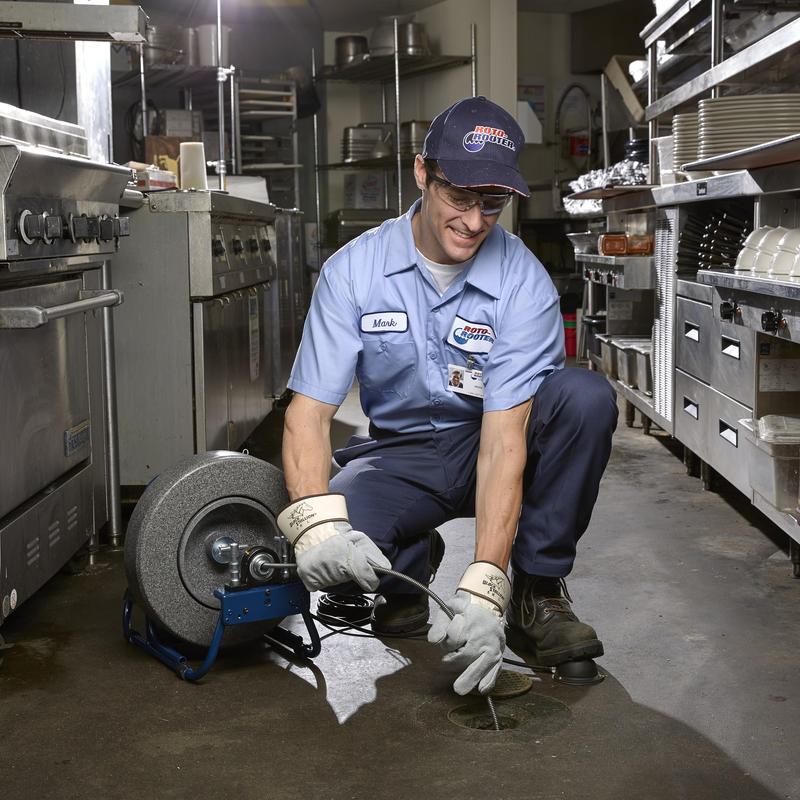 Commercial kitchen drain line jetting service