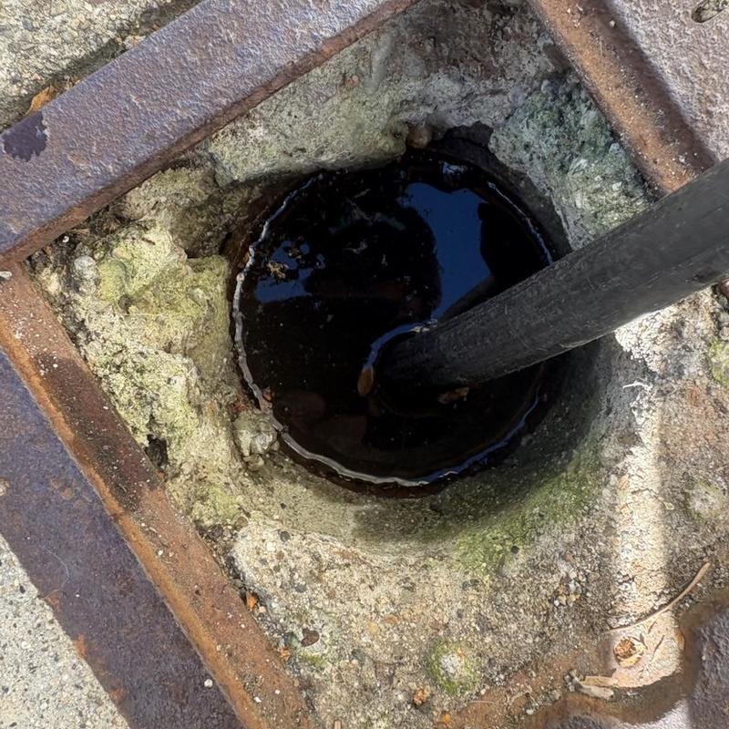 House trap hydro jetting clearing grease buildup