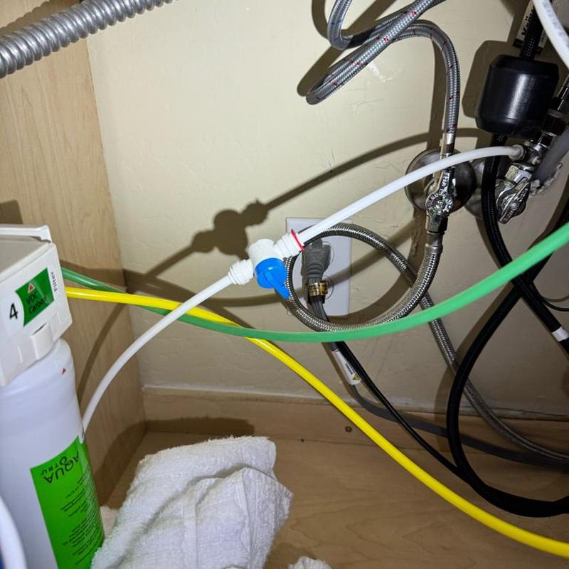 Amazon reverse osmosis system shutoff valve installed