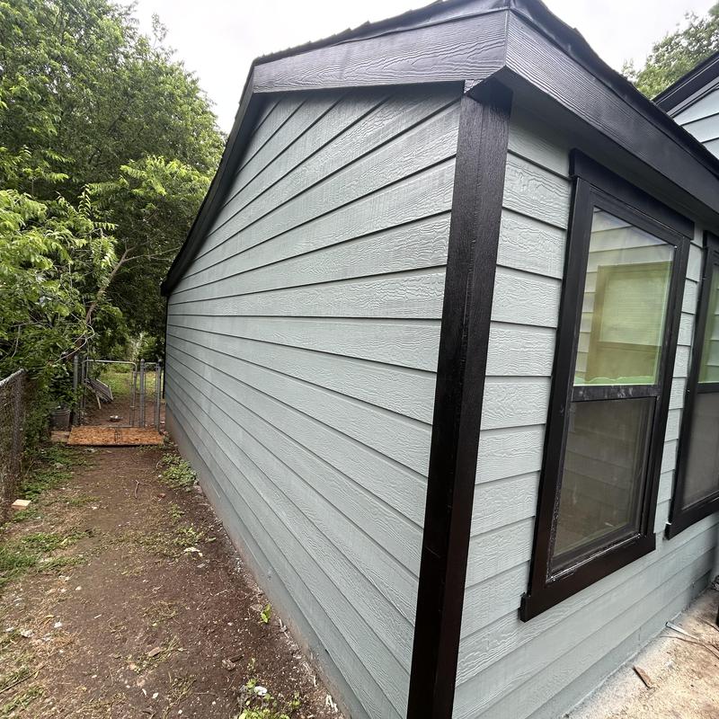 Hardy Backer siding exterior with trim in Fort Worth
