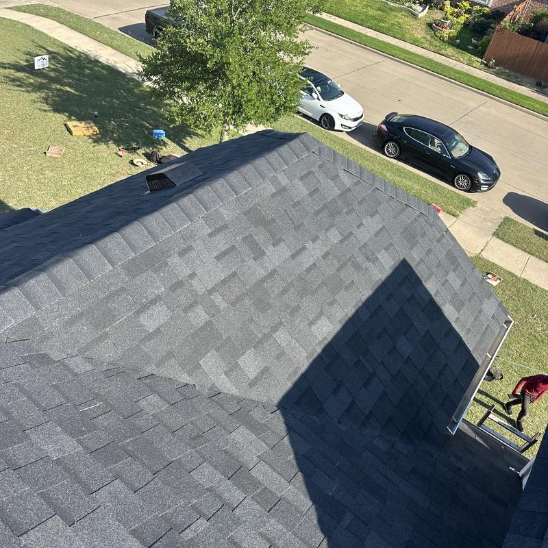 Owens Corning Onyx Black roof shingles installation