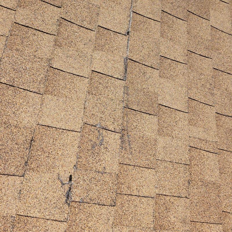Asphalt shingle roof with minor damage in Cape Coral